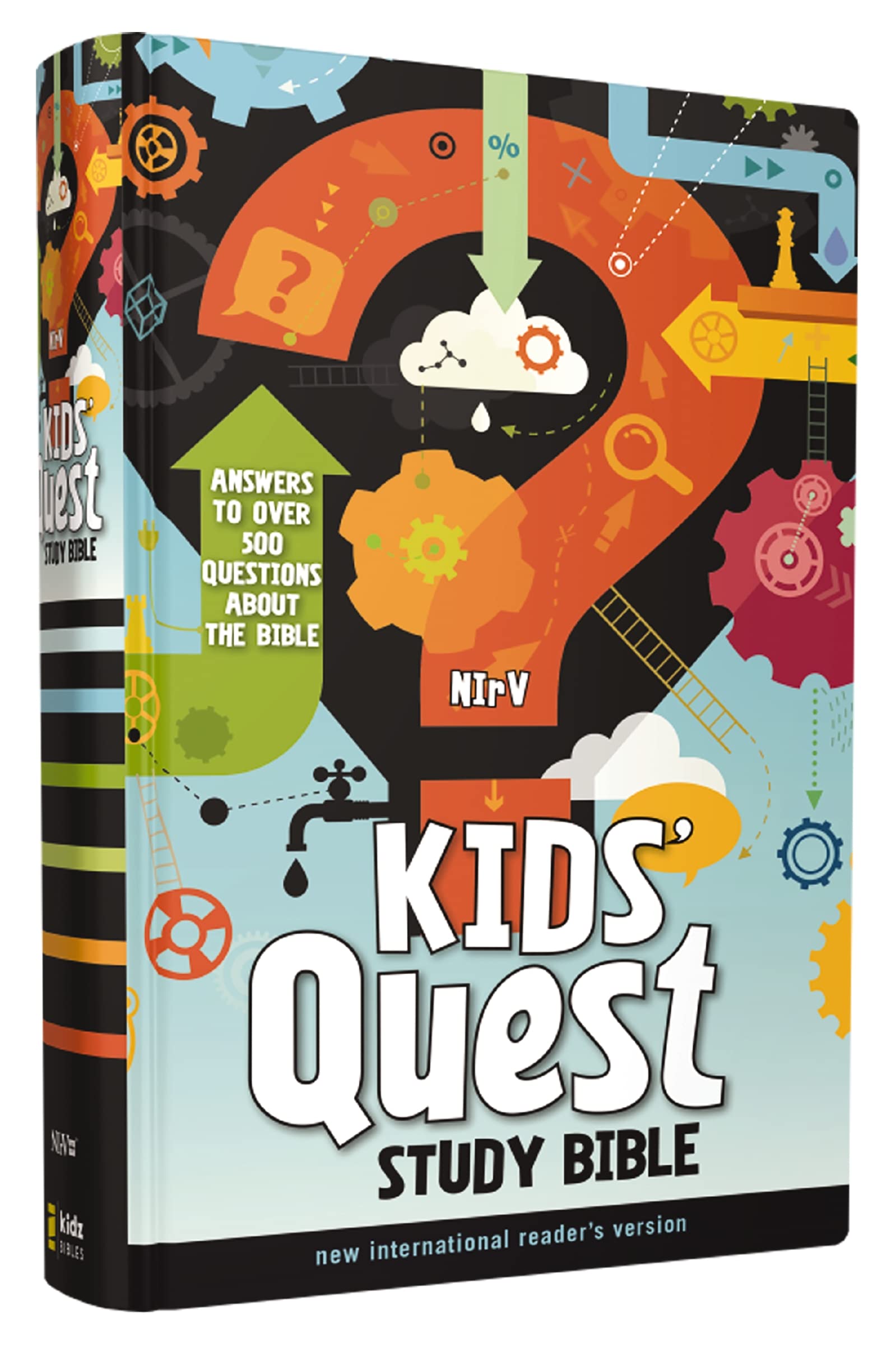 NIrV, Kids' Quest Study Bible, Hardcover: Answers to over 500 Questions about the Bible