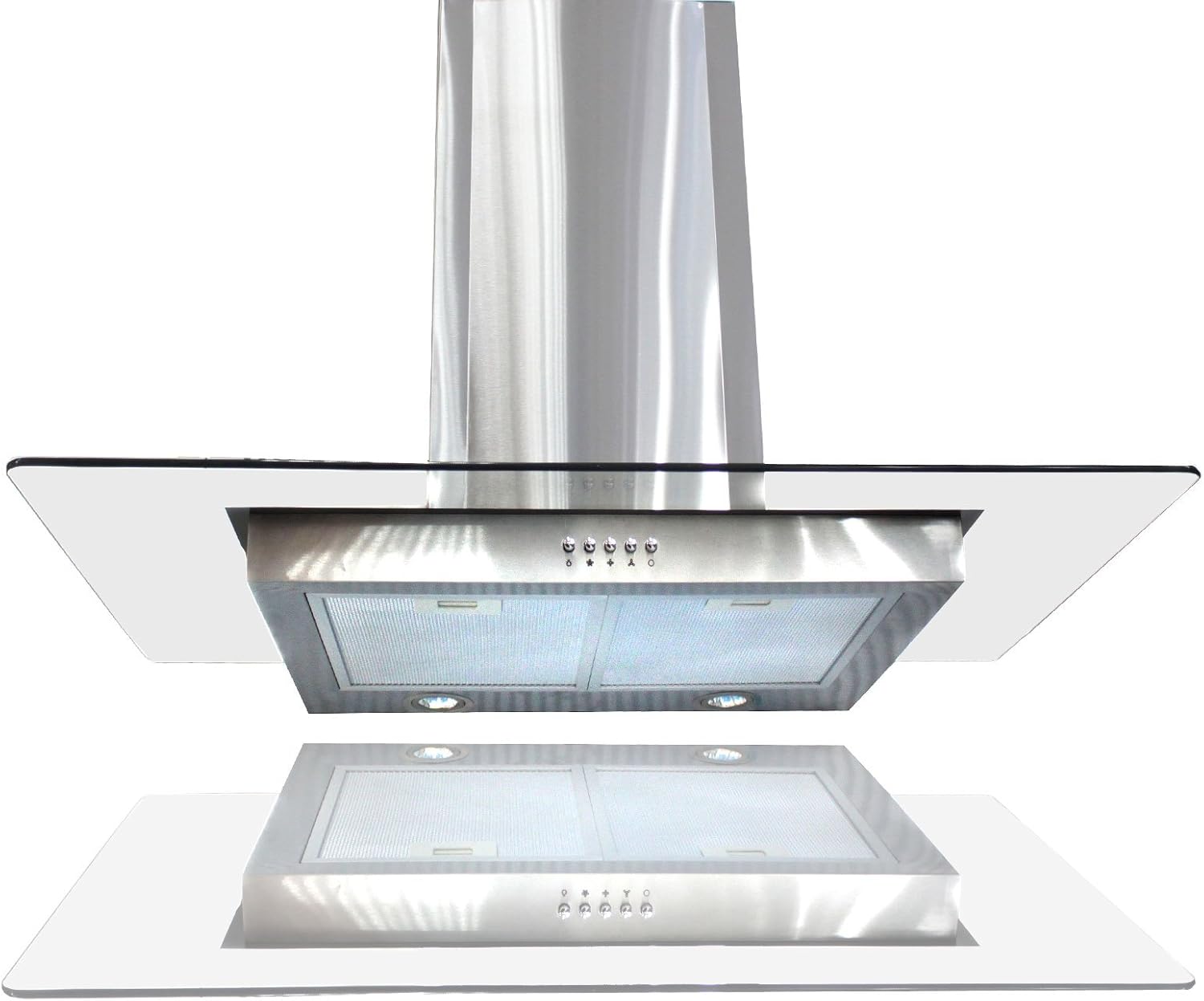 36" Euro Style Stainless Steel Glass Wall Mount Range Hood