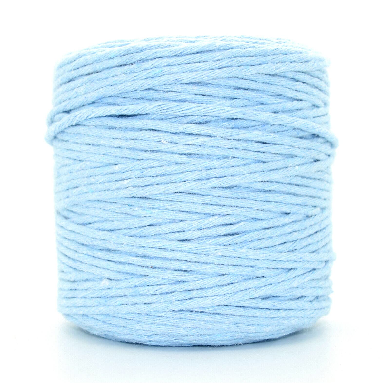 Premium Red Macrame Cord Twine 3mm x 50m Natural Cotton Craft Rope Reel - Sky Blue / 3mm / 200mm