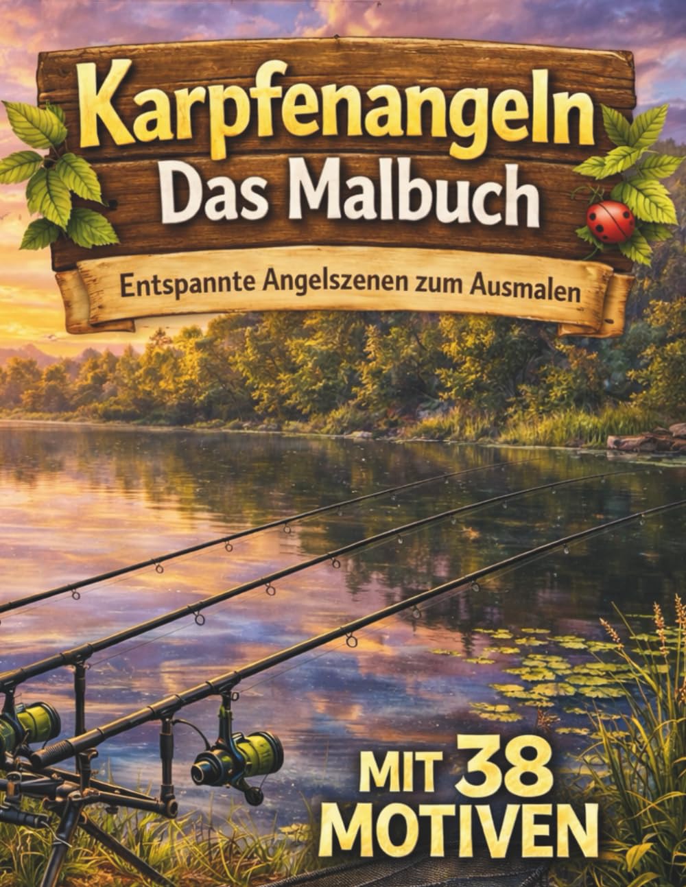 Karpfenangeln – Das Malbuch: Entspannte Angelszenen zum Ausmalen