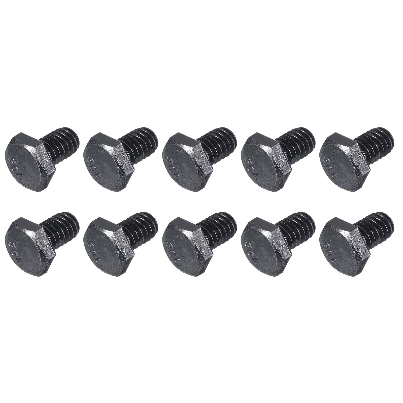 METALLIXITY Hex Head Bolts (1/4-20 x 3/8") 20Pcs, 304 Stainless Steel 18-8, Fully Threaded, External Hex Drive
