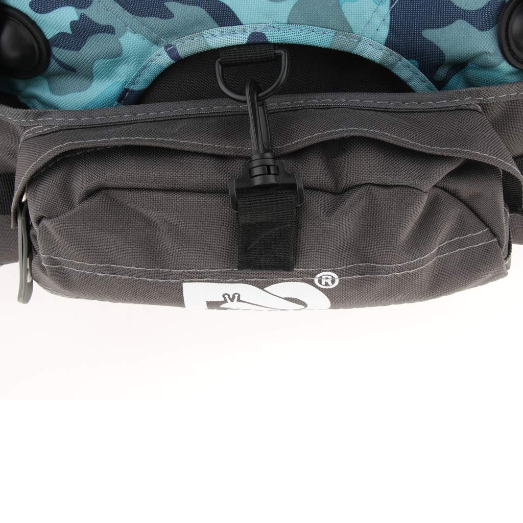 Mochila de viaje profesional con patines en línea, almacenamiento de patines para hombre y mujer, camuflaje azul