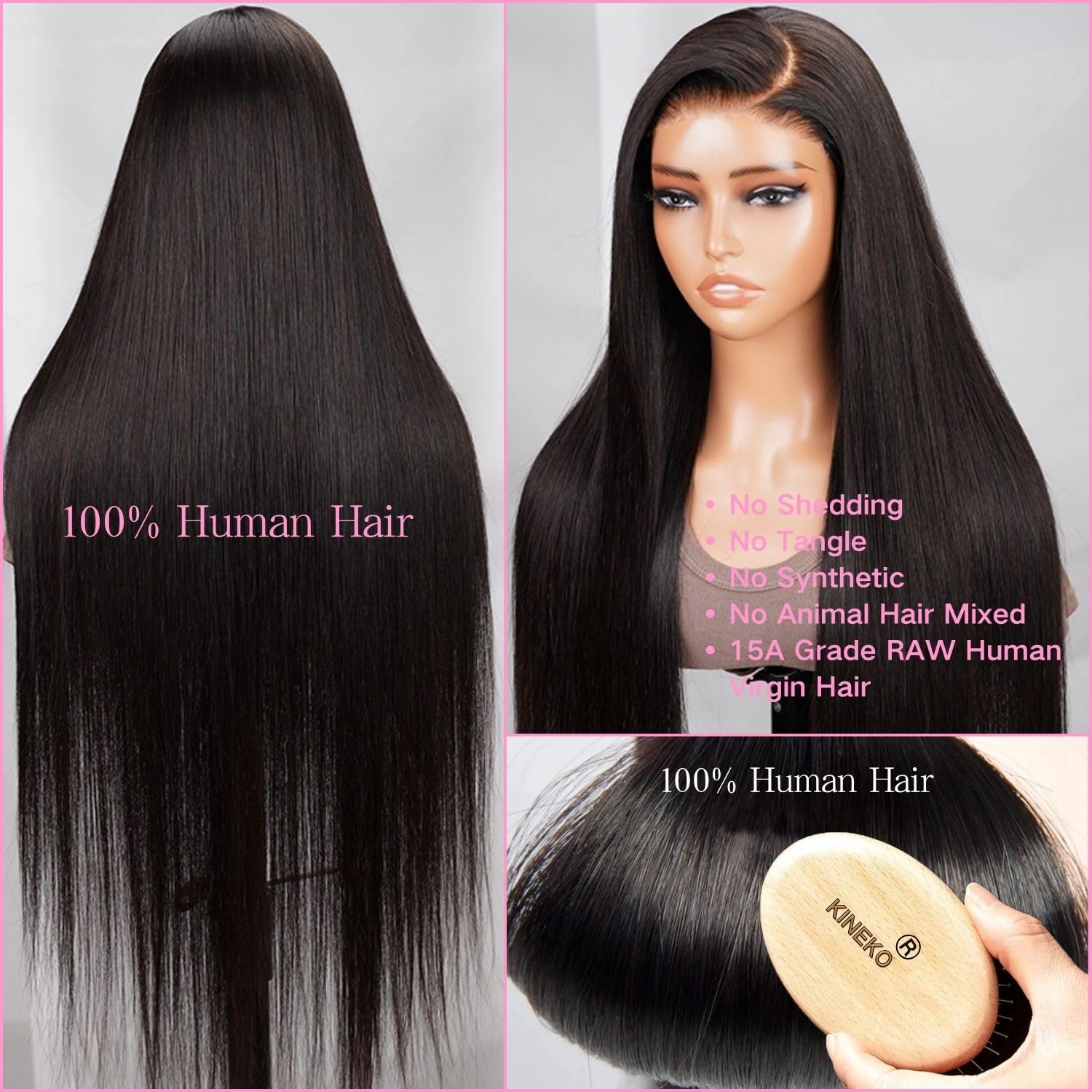 Amazon.com : 13x6 Lace Front Wigs Human Hair Pre Plucked Bye 