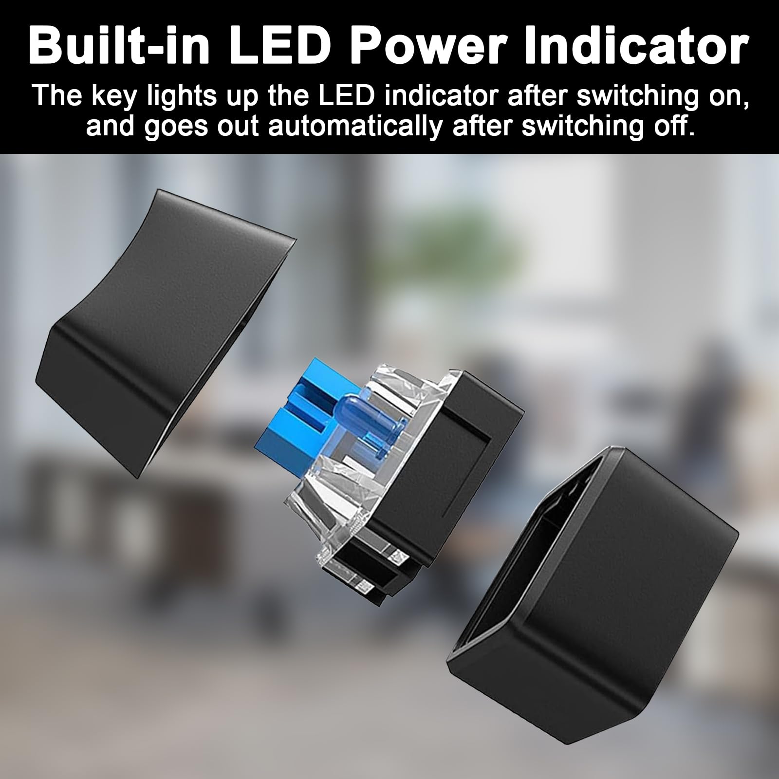 Botón Encendido Pc Apagado para Arranque Remoto Externo Pc Ordenador Placa Base Power on off Interruptor de Encendido Multifuncional de Escritorio para Un Fácil Control de Inicio y Reinicio