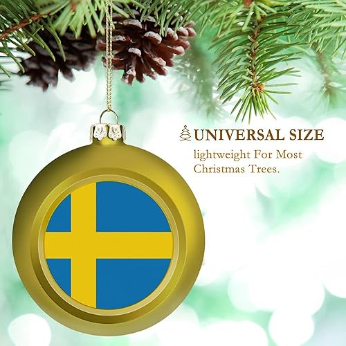 Vista 122 de Adornos dorados de bola de Navidad de Trinidad y Tobago, adorno de bola de bandera de Trinidad y Tobago, adornos de Navidad de bandera nacional