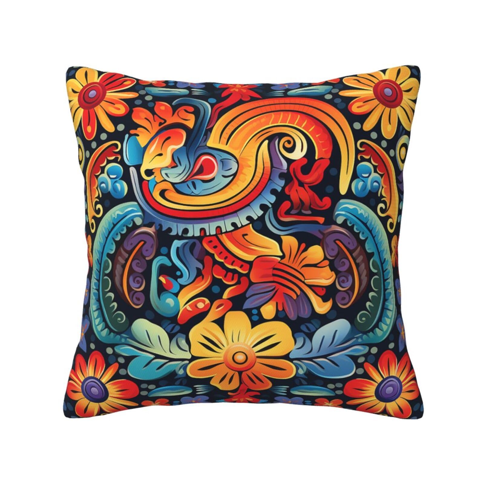 FodPand Mexican Throw Pillow Covers 20"X20" Super Soft Cozy Pillows Case Morden Decorative Cushion Cover for Sofa Couch Bed Home Decor