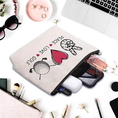 Miniatura 4 de Bolsa de cosméticos de maquillaje para mujer, compañero de trabajo, regalo de cumpleaños, bolsa de maquillaje para colegas y amigos, Golf