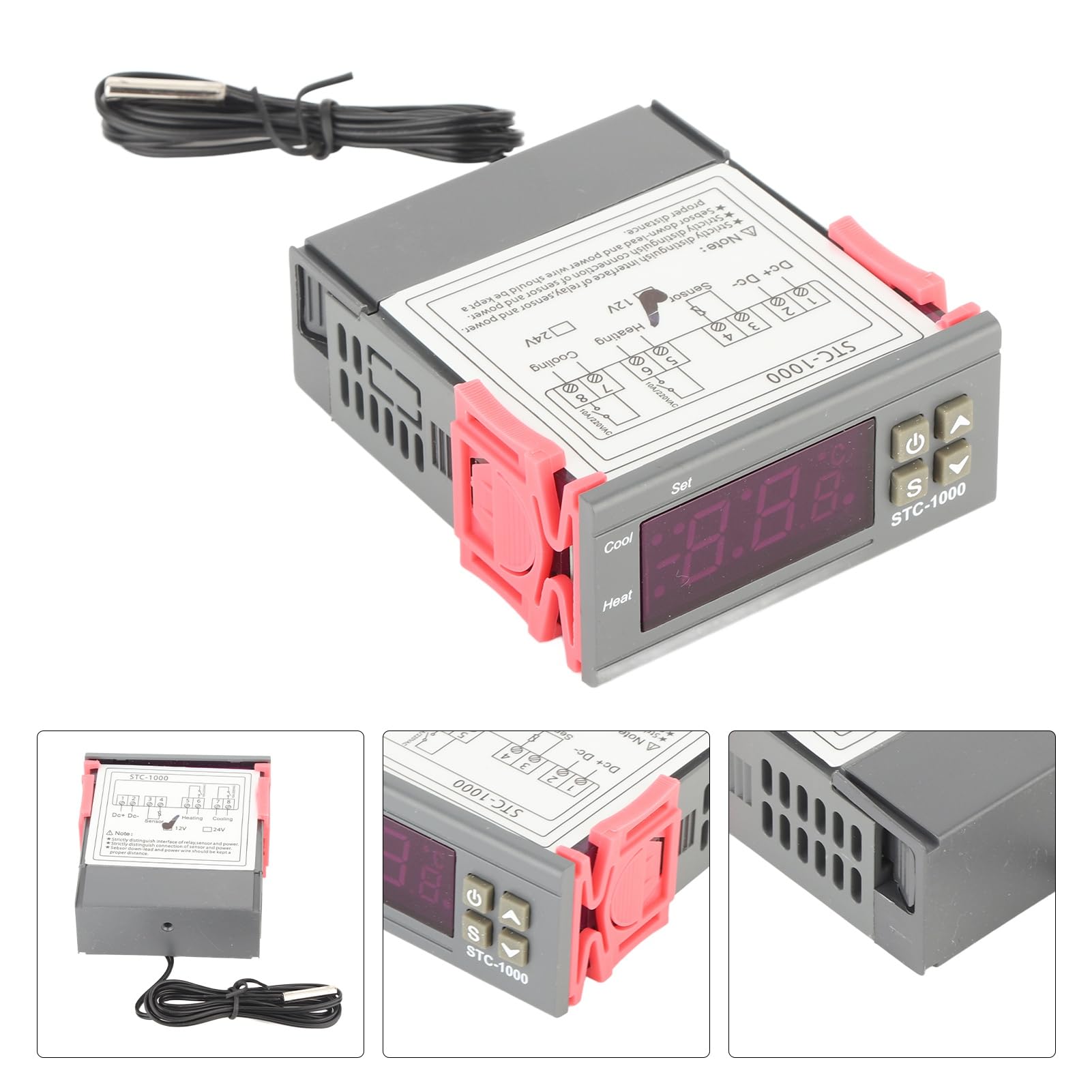 Termostato Digitale STC-1000 Per Controllo Temperatura - Doppia Modalità Riscaldamento E Raffreddamento, 110V-220V - Foto 2