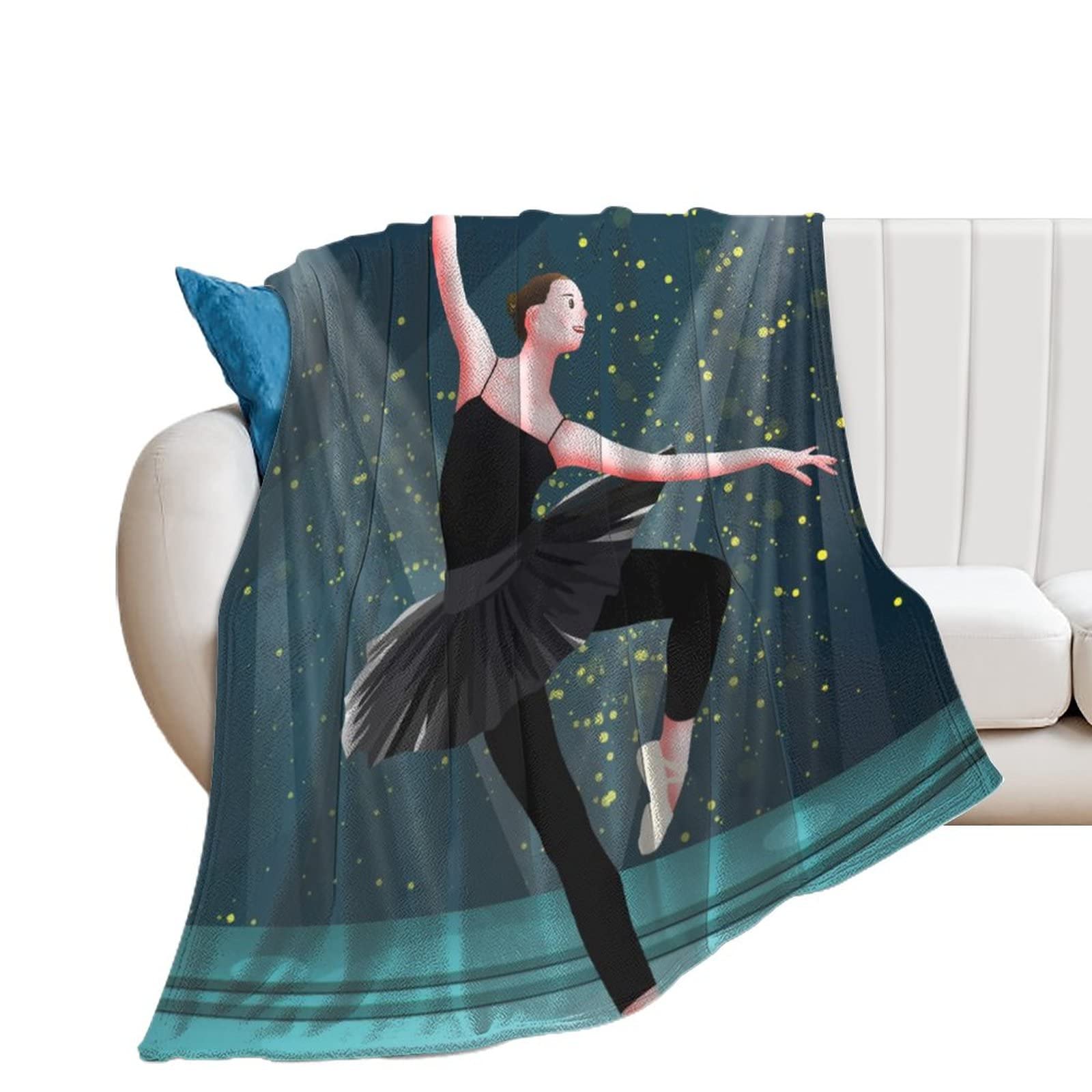 Couverture polaire danseuse de ballet : le cadeau d'anniversaire idéal pour fille