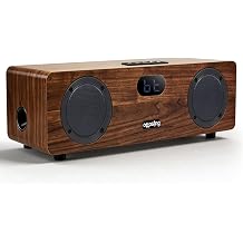 2.1 Channel Bluetooth Speaker, Built-in 30W Subwoofer Bluetooth 5.0, Optical/HDMI ARC/AUX/USB Inputs, Wooden Home Theater Speaker with Remote Control