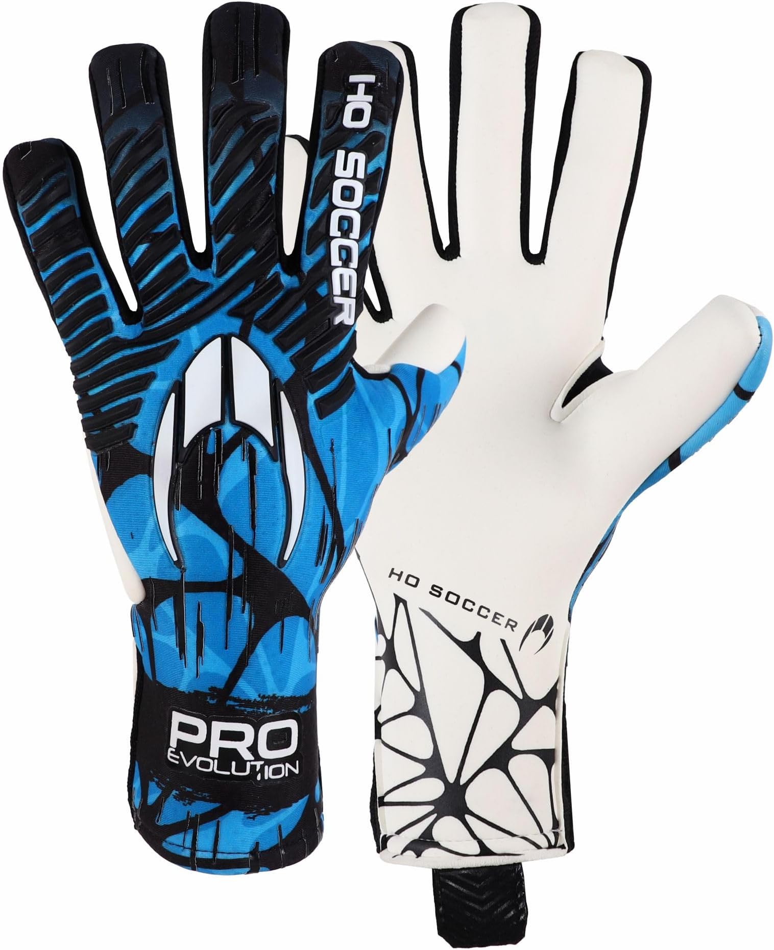 HO Soccer Pro Evolution Ng Ii Blue Shadow Goalkeeper Gloves