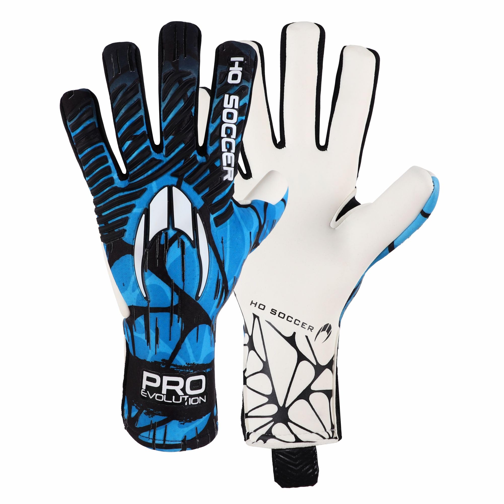 HO Soccer Pro Evolution Ng Ii Blue Shadow Goalkeeper Gloves