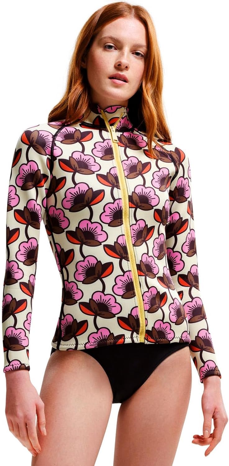 Womens Orla Kiely Full Zip Bold Pattern Surf Swim Scuba Jacket Top