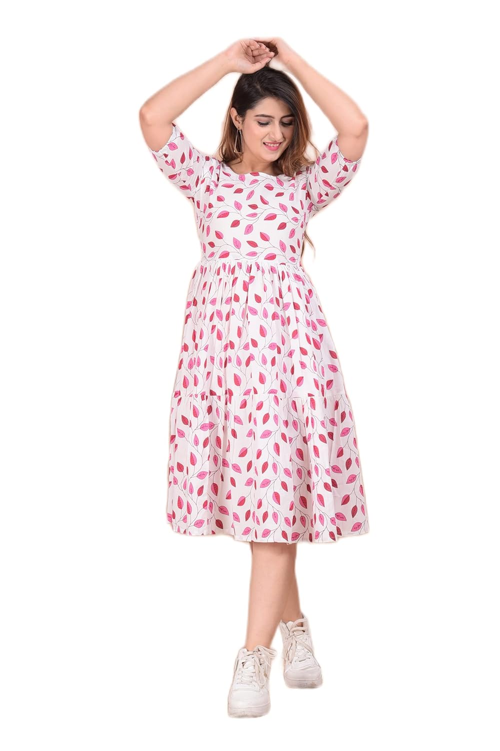 UNIBLISS Women’s Cotton Skater Knee Length Dress UNIBLISS Women’s Cotton Skater Knee Length Dress