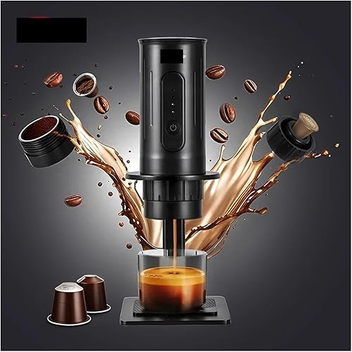 Miniatura 3 de Portable Handheld Coffee Maker - Manual Coffee Machine for Capsules & Ground Coffee - Ideal for Camping & Hiking(E)