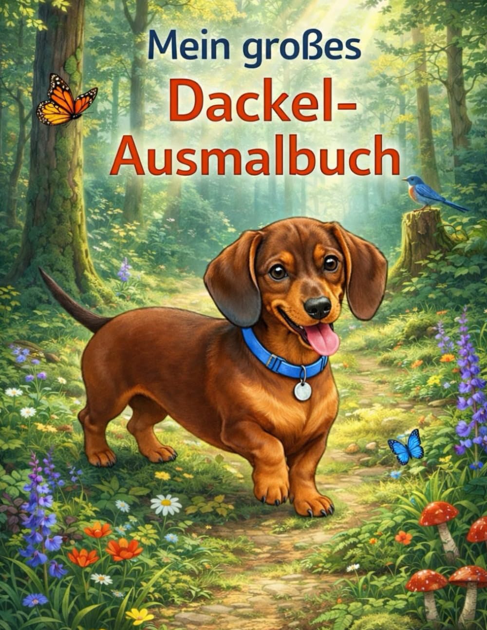 Mein großes Dackel - Ausmalbuch: Ein Ausmalbuch für echte Dackel - Fans
