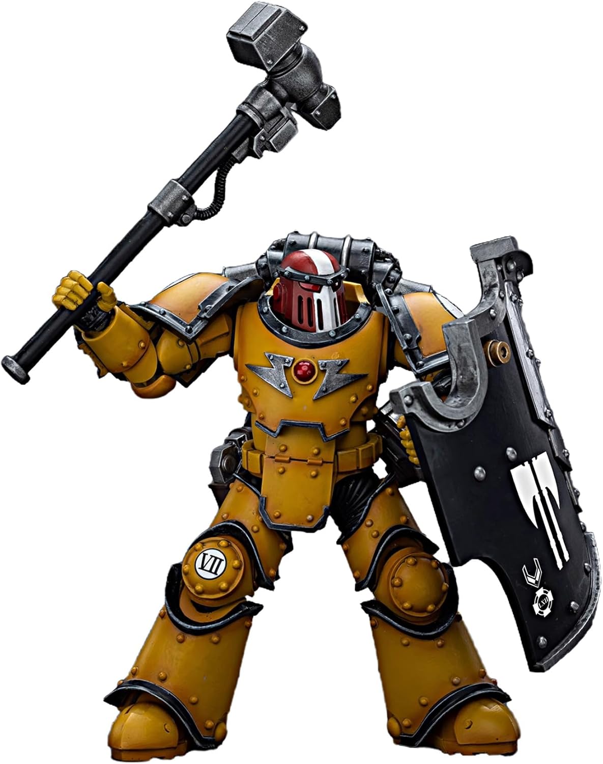 JOYTOY Warhammer 40K 1/18 Action Figures lmperial Fists Legion Mklll Breacher Squad Sergeant with Thunder Hammer Collectible Model