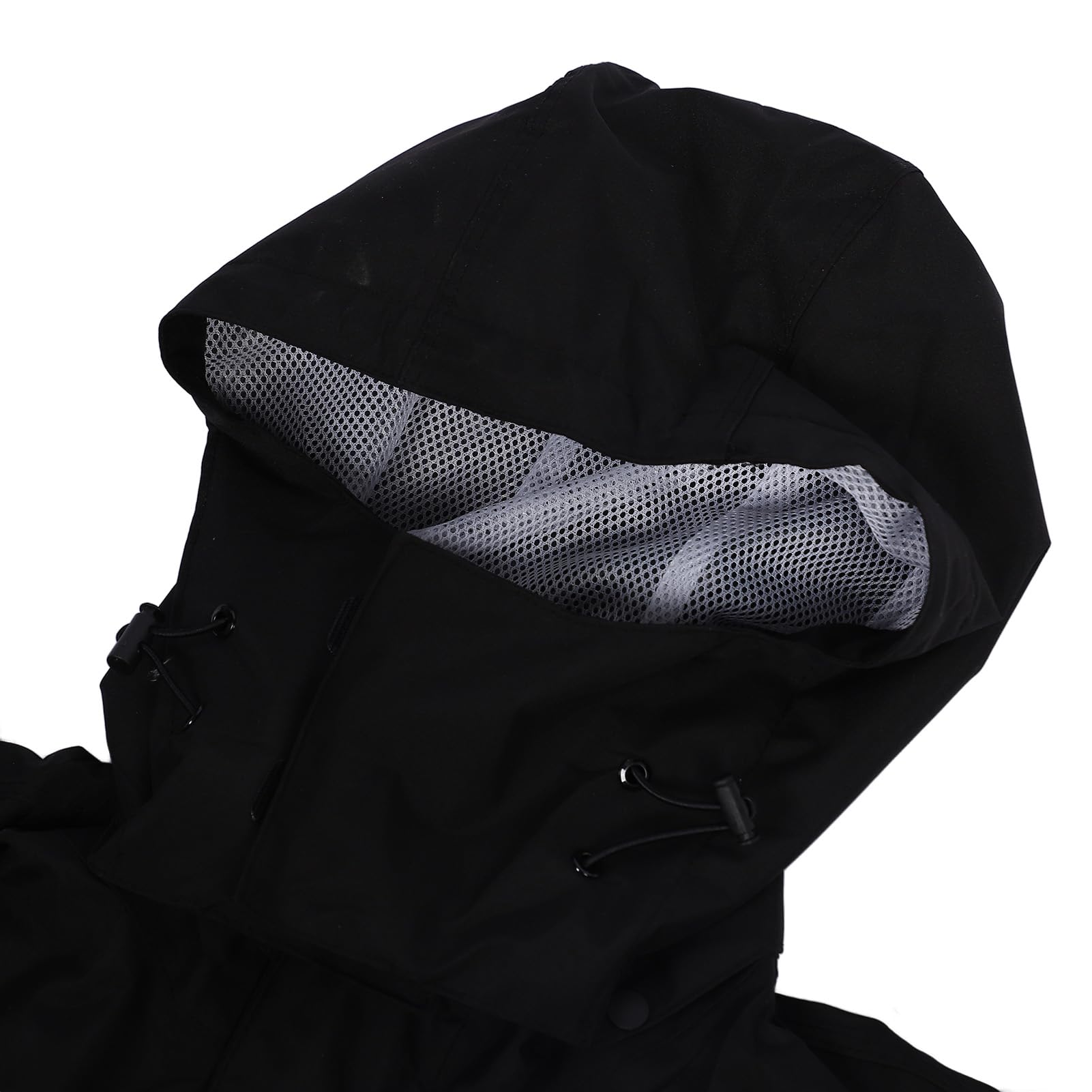 Wasserdichtem Atmungsaktivem Motorrad -Regenanzug mit Verstellbarem Design - Leichte Schwarze Jacke und Hosen mit Versteckten Schuhabdeckungen für das Reiten Im Freien (XL)