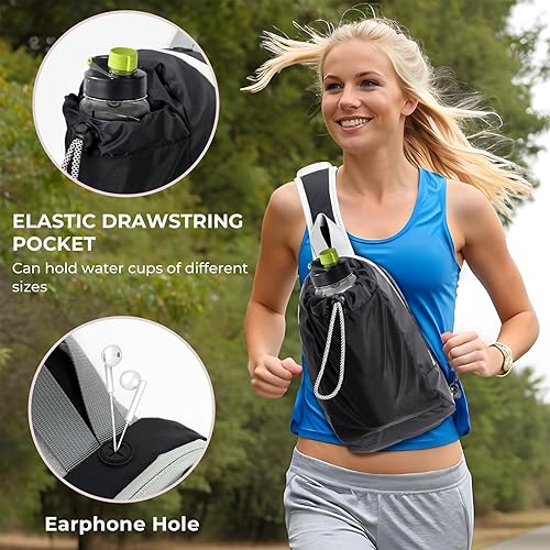 Miniatura 5 de Sling Bag - Bolsa de agua de 3 litros, de secado rápido, bolsa de bolsillo para el pecho, impermeable, ligera, paquete de senderismo para escalada,