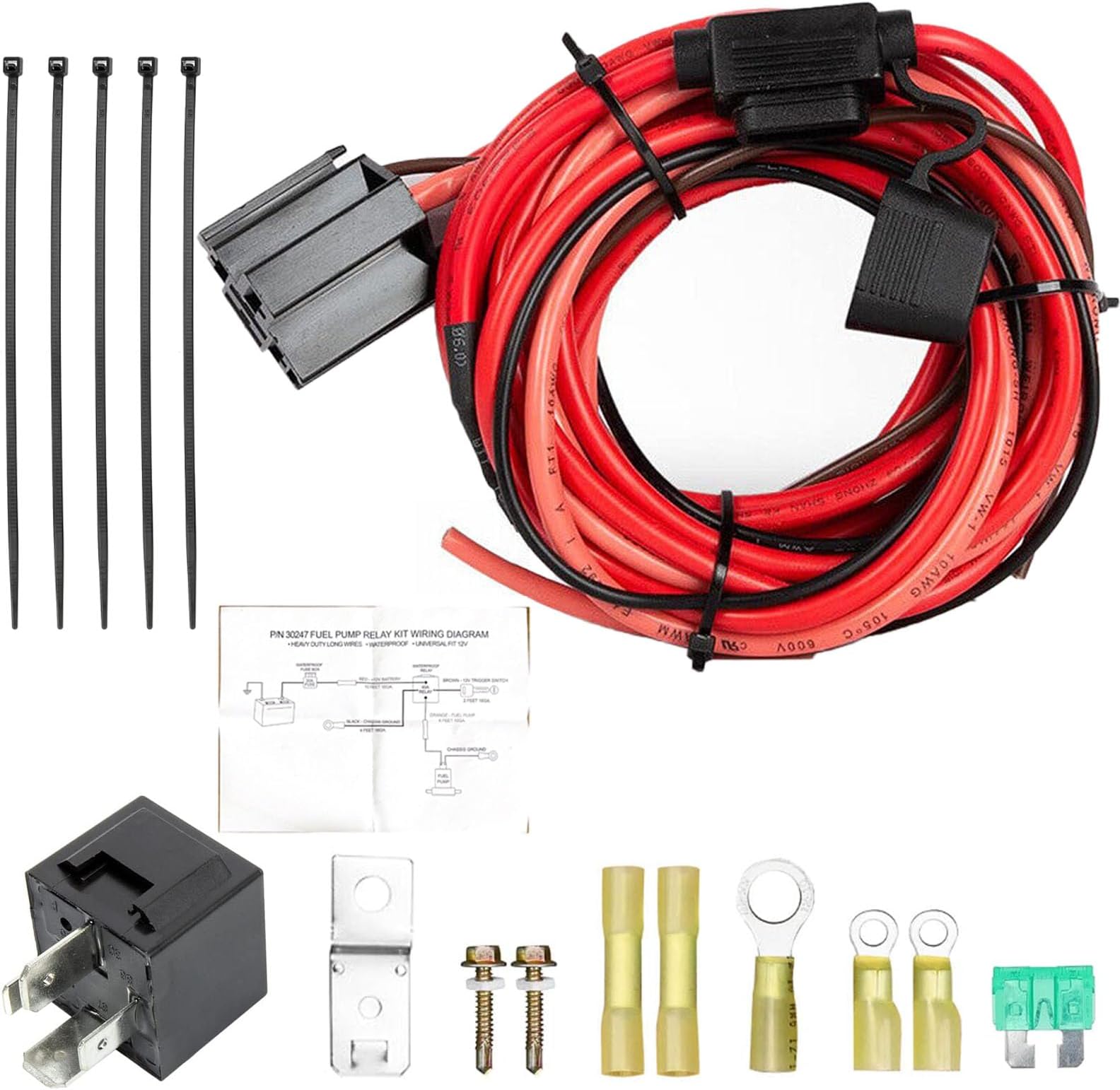 Fuel Pump Relay Bosisa 40205G Electric Fuel Pump Harness And Relay