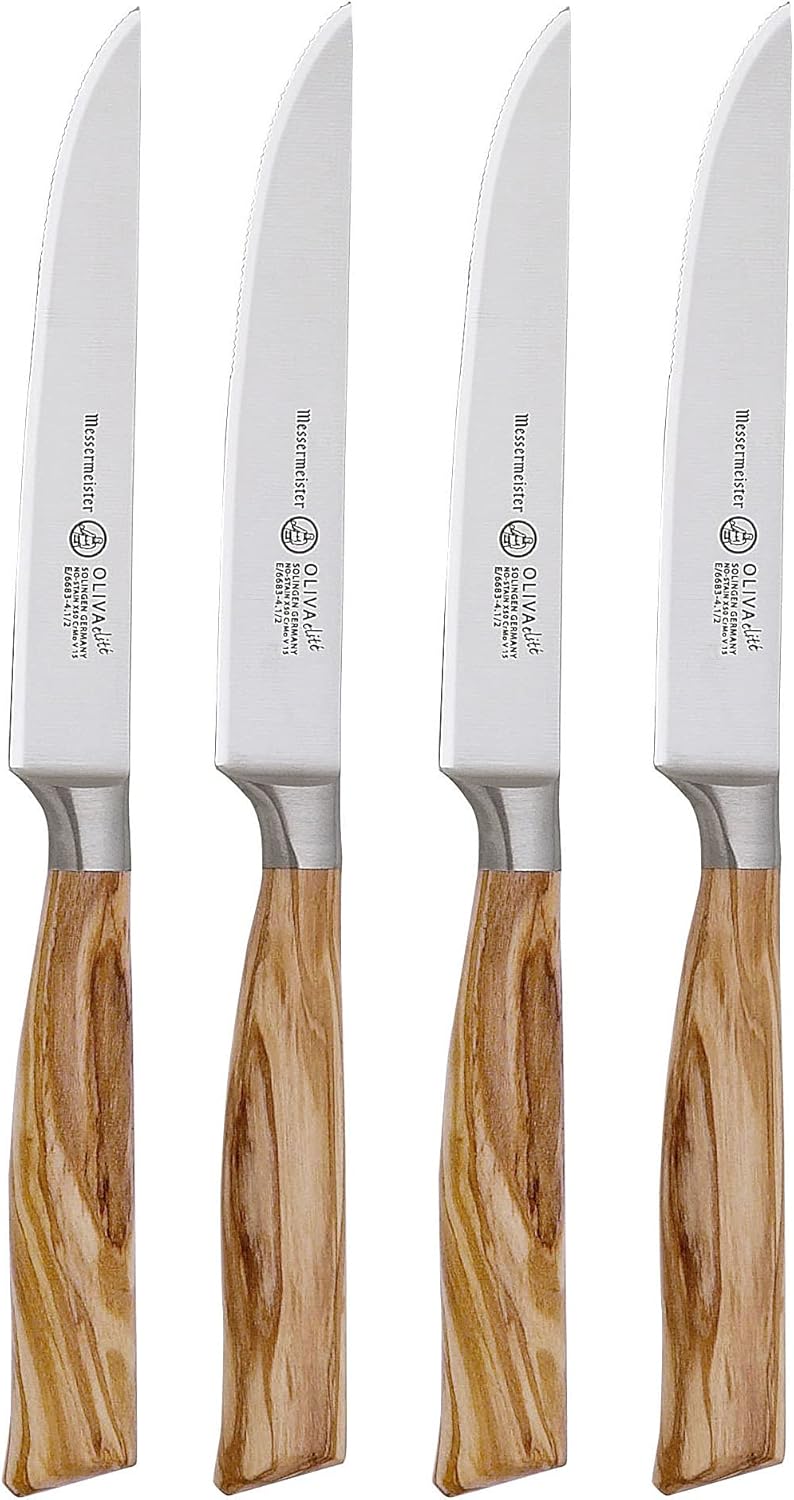 Messermeister Oliva エリート 期間限定送料無料 マルチエッジ ステーキナイフセット 4ピース Messermeister Oliva エリート 期間限定送料無料 マルチエッジ ステーキナイフセット 4ピース