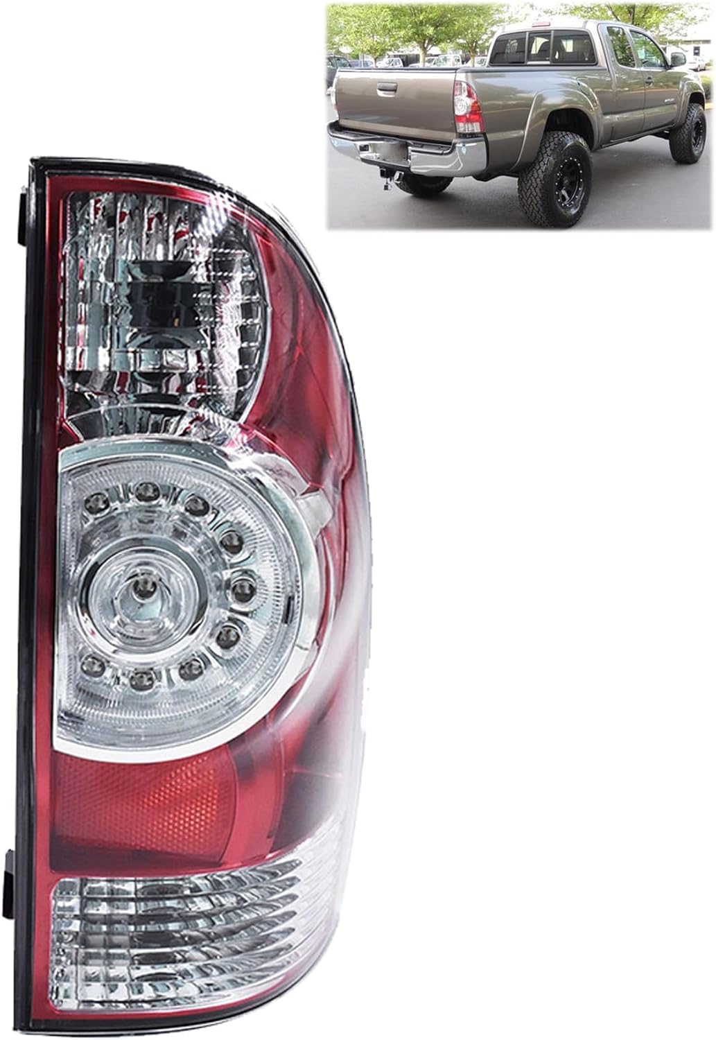 Tail Light Brake Lamp Assembly Rear Light Passenger Side Replacement for T-acoma 2005-2015