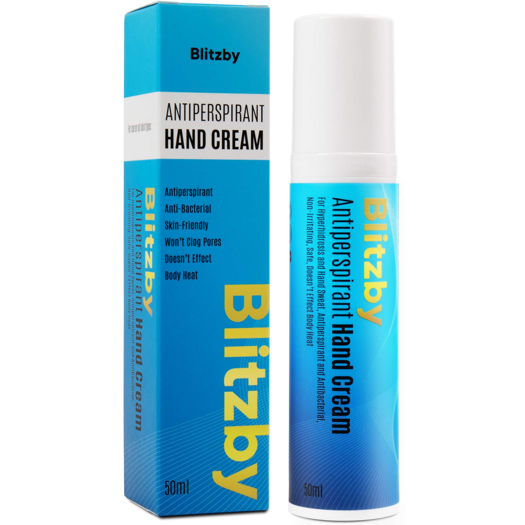 Blitzby Antiperspirant Hand Cream, For Hyperhidrosis and Hand Sweat