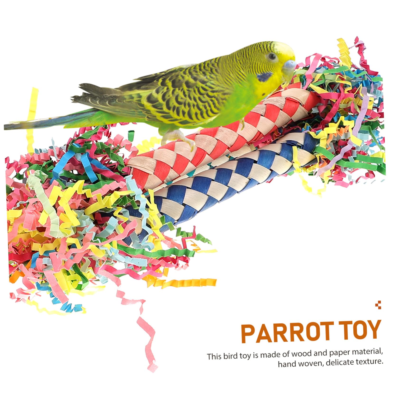 Abaodam 3pièces Jouet à Mâcher pour Perroquet Tissé De Jouet pour Oiseaux Résistant à Usure pour Cage des Perruches Oiseaux De Compagnie