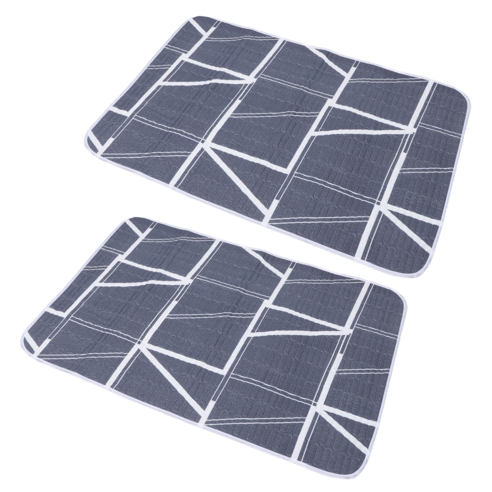 Tappetini Lavabili per Cani e Gatti 2 Pezzi Impermeabili in Cotone Ecologico Riutilizzabili per Addestramento e Fondo Recinto Cuccioli
