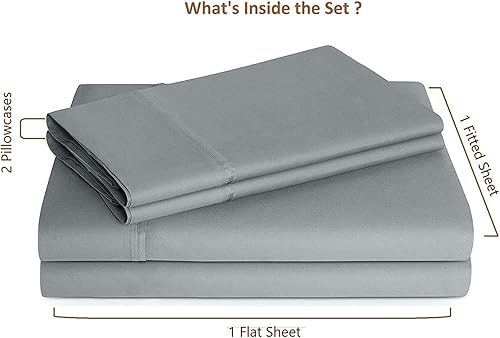 Miniatura 4 de Sábanas de cama 100% algodón orgánico de bolsillo extra profundo, tamaño King, marfil, sábanas orgánicas, sábanas de satén de algodón orgánico de