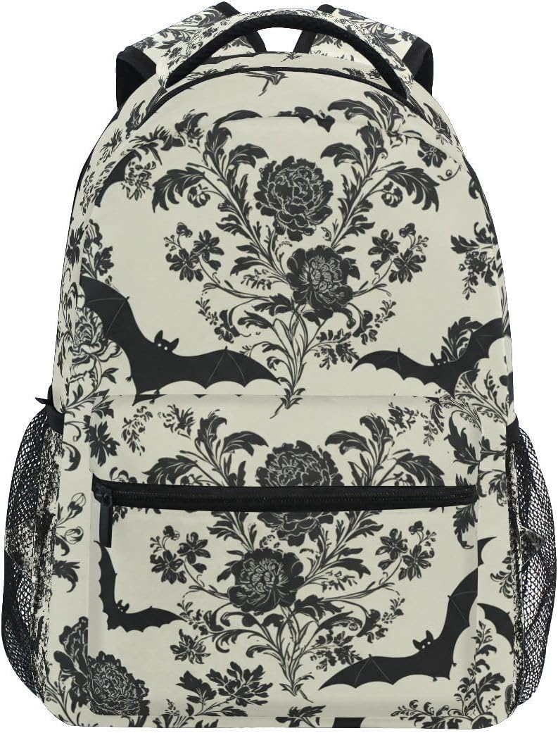 senya Dinosaur Pattern Backpack School Bag Travel Daypack Rucksack for Students