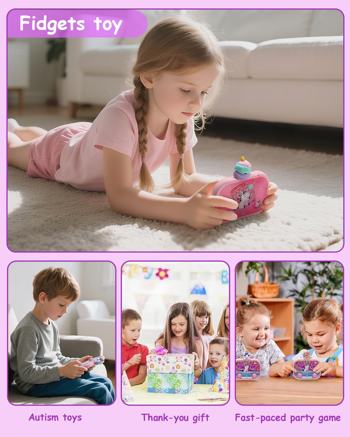 Gioco d'acqua portatile con luce – palla d'acqua giocattolo bersaglio per bambini dai 3 anni in su, giocattolo retrò fidget toy, gioco da viaggio in auto senza schermo, giocattolo per viaggi su