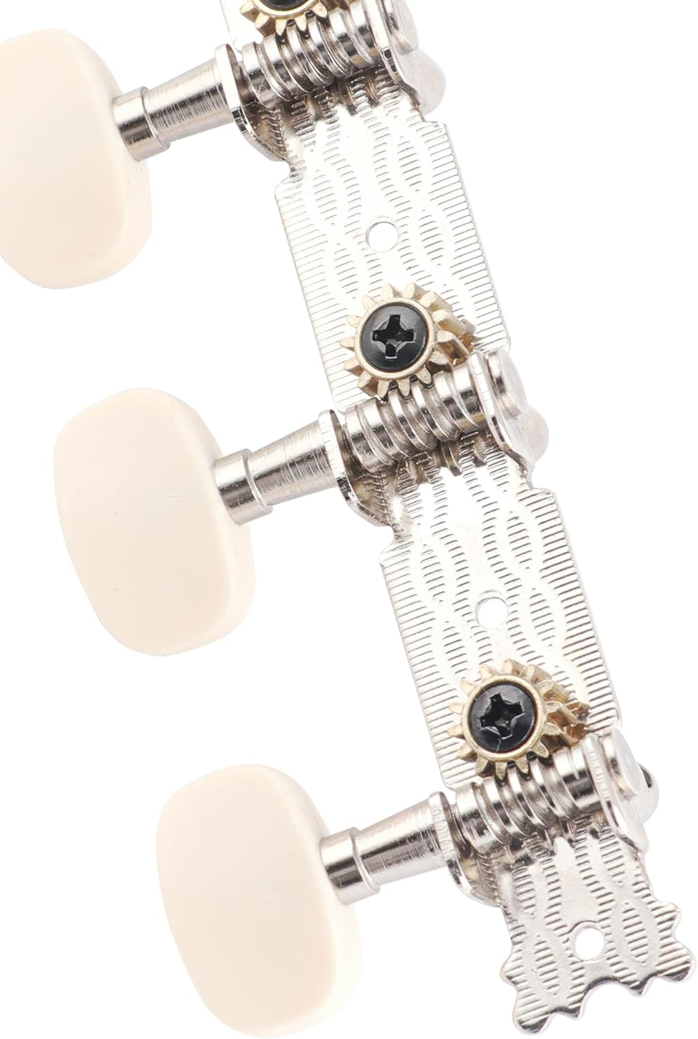 Bogart Guitar String Tuning Pegs Tuning Keys Machine Heads Tuning Machines for Classical Guitar Chrome Plated 3 on a Plank with Acrylic Button.,(LYG 326) : Musical Instruments