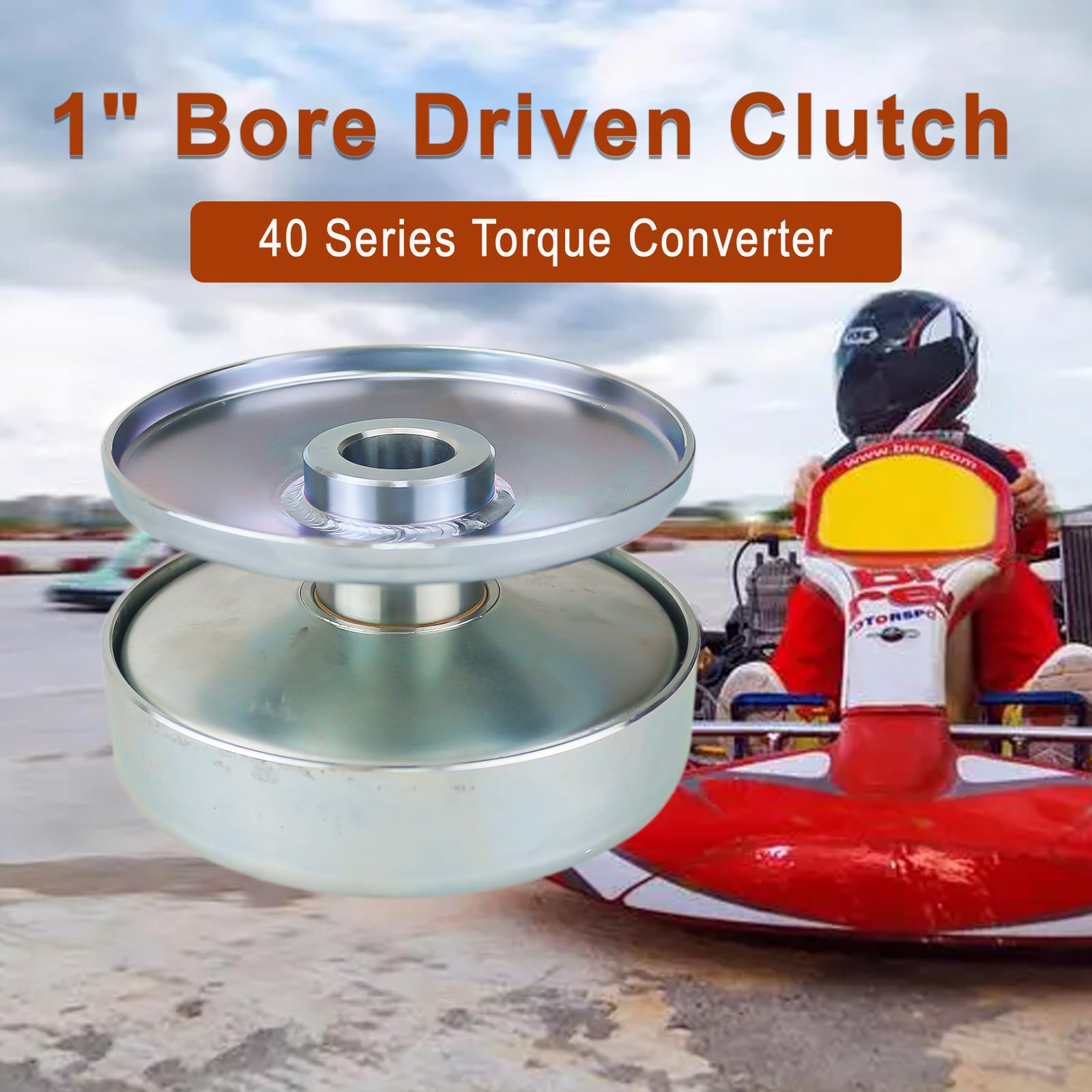 Serie 40 1" Alesaggio Go Kart CVT Torque Converter Driver Frizione Fit per Comet 40/44