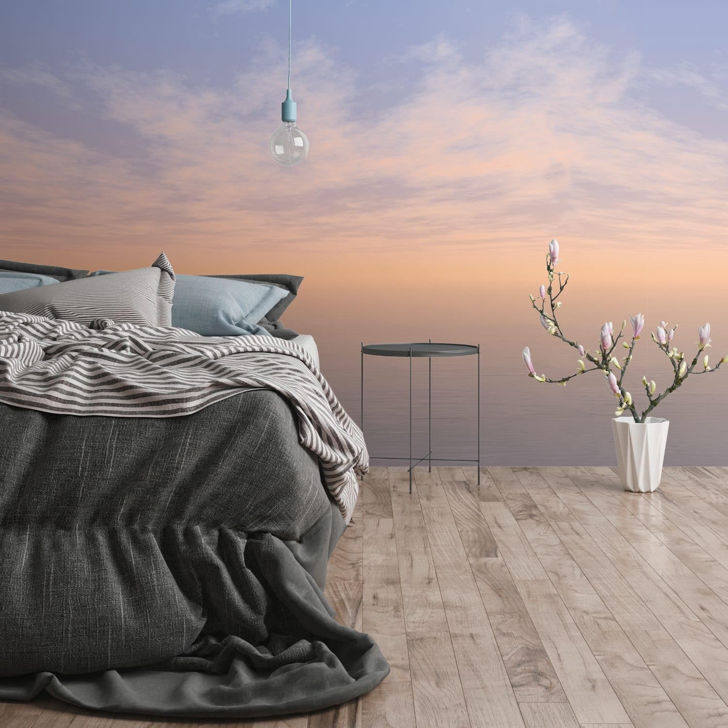 Papier peint intissé nuages bleu Profhome 392291-GU panoramique 7,42 m2