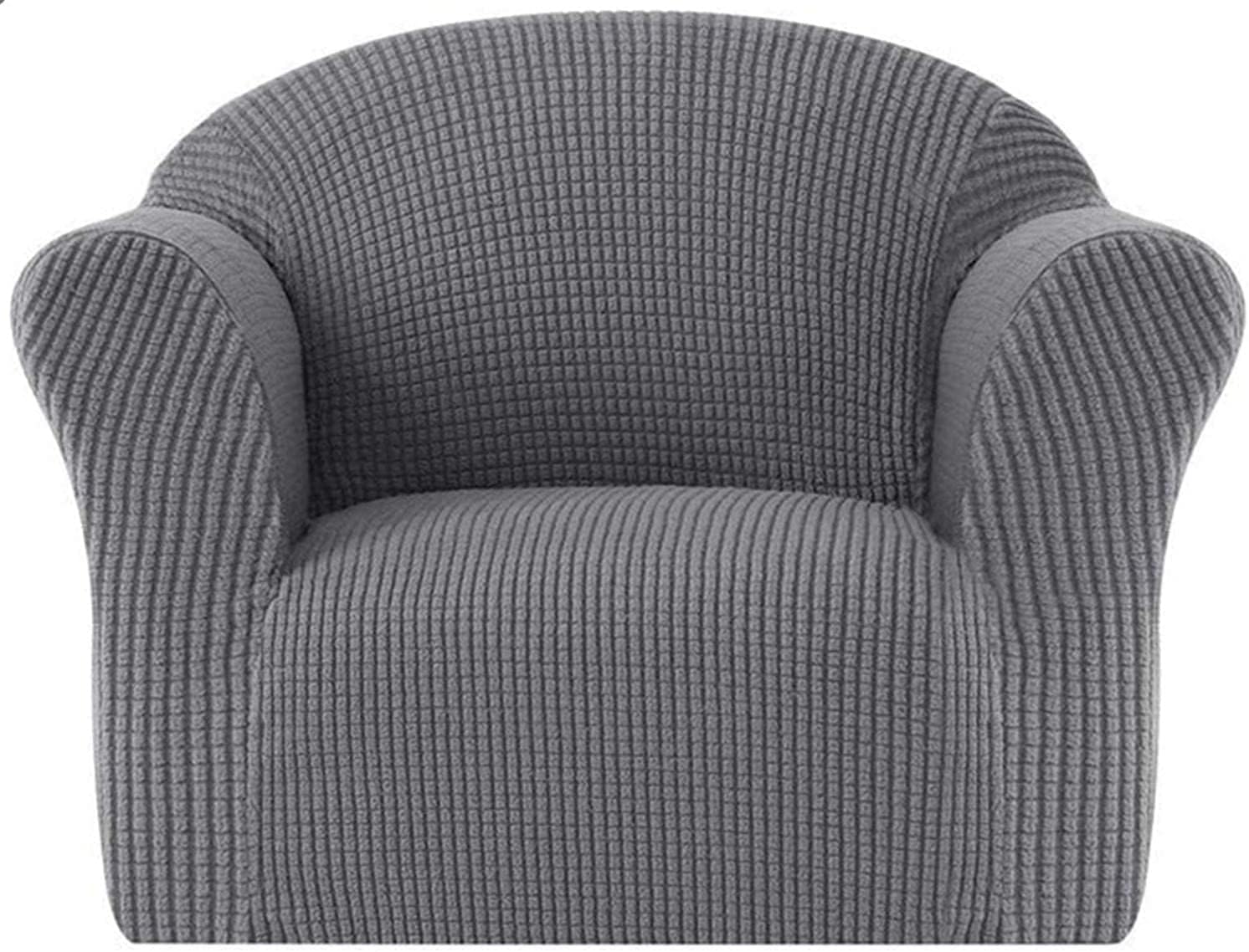 Stretch Kids Sofa Cover Child's Mini Size Sofa Slipcovers, 1 Seat Soft Armchair Couch Cover Settee Coat for Children/Toddlers/Baby (Light Gray)