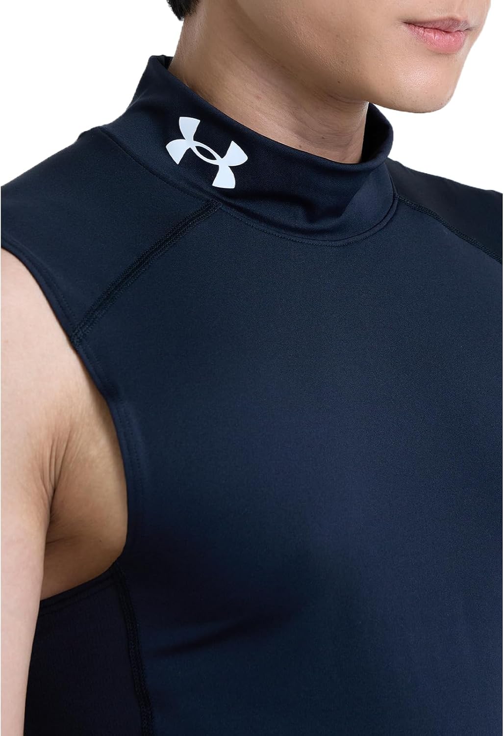 Under Armour Mens HeatGear Armour Compression Mock Sleeveless - Image 3