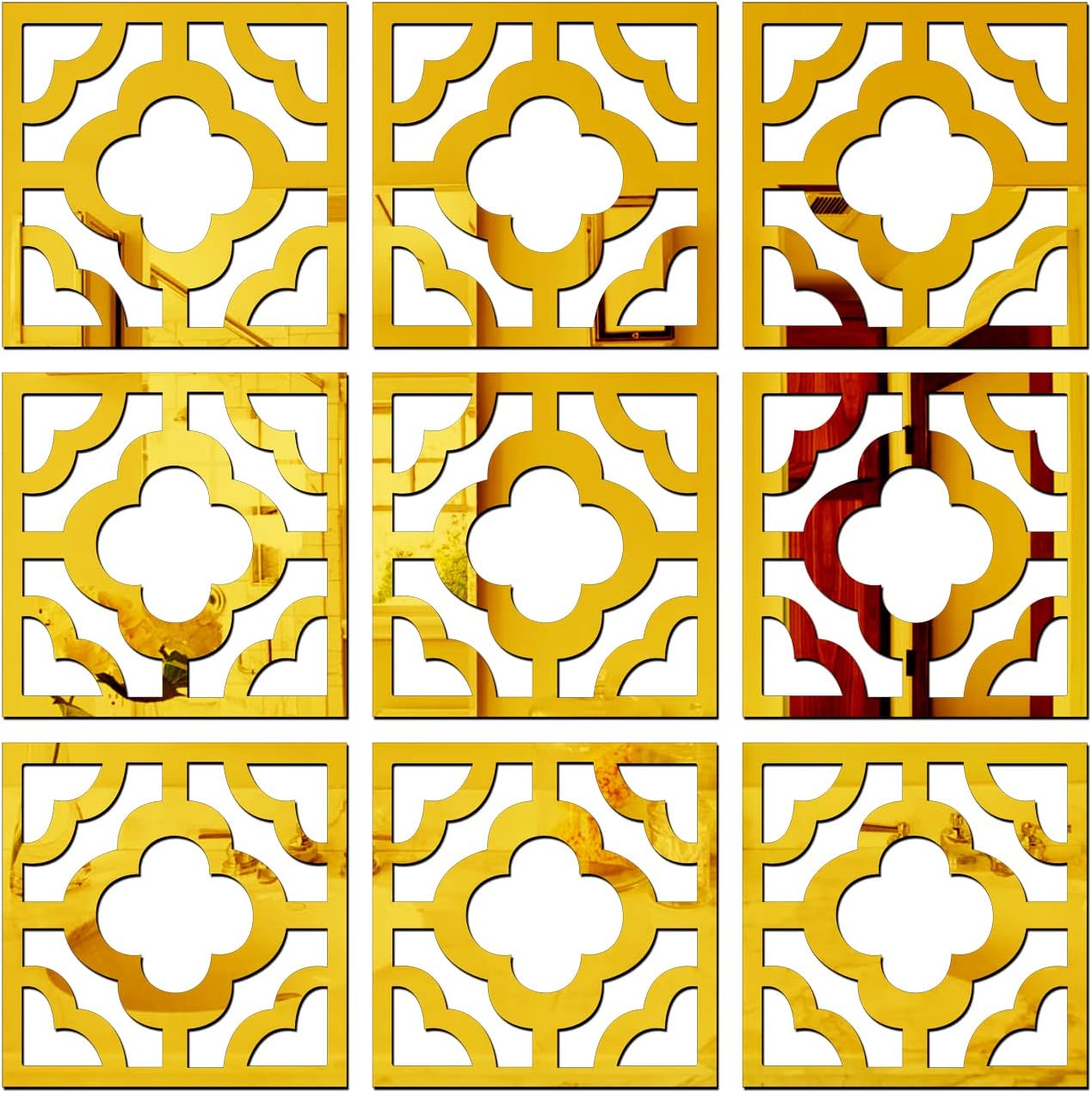 Buy Wall1ders Wall Border, mirror stickers for wall, acrylic mirror