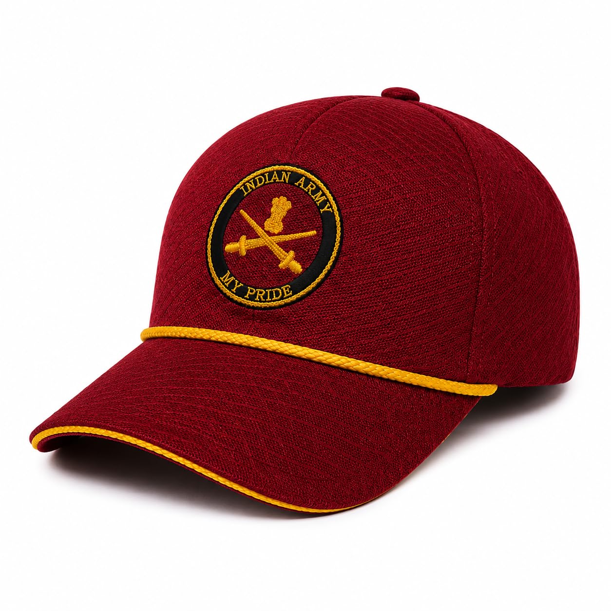 Embroidered Baseball Cap | My Pride Military Style Adjustable Cap for Men & Women | Casual Sports Outdoor Sun Protection Hat | Red-image-35