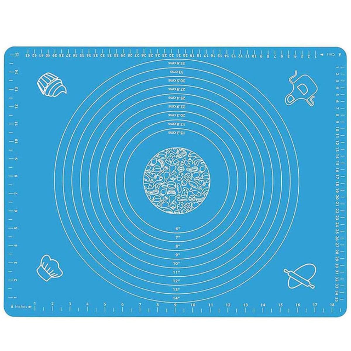 Alfombrilla de Silicona para Hornear de Gran tamaño de 80/70/60cm, Alfombrilla para amasar y repostería, Cocina, Crepes, Masa para Pizza, sartén Antiadherente, Alfombrilla para repostería, Novedad d