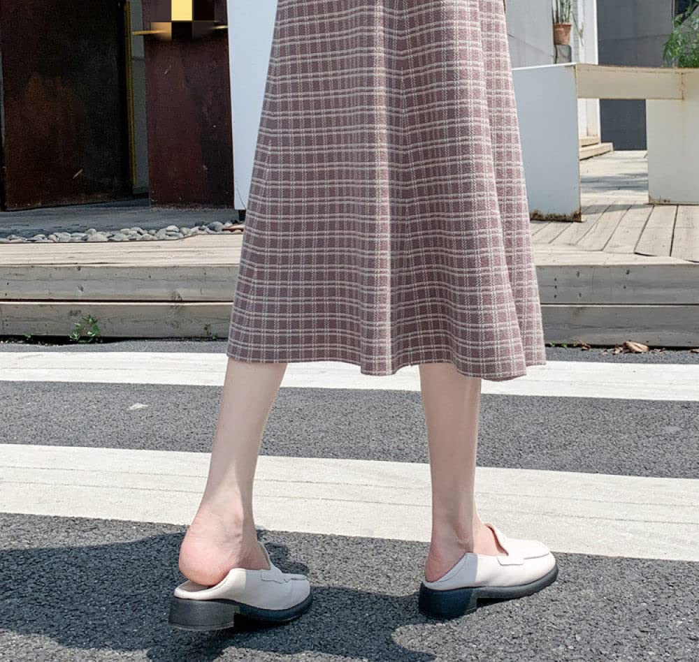 Gonne Lunghe Invernali,Gonne in Maglia Boho per Donna Lunghezza Midi Nappa di Pizzo Fluida Gonne Invernali Nere Vita Elasticizzata Gonne A Pieghe Gonna A Vita Alta Gonna A Pendolo Grande
