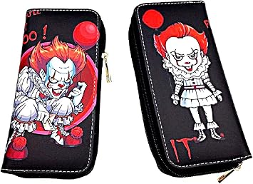 Stephen Kings It Penny Wise Hand Purse Zip Around Clutch Wallet