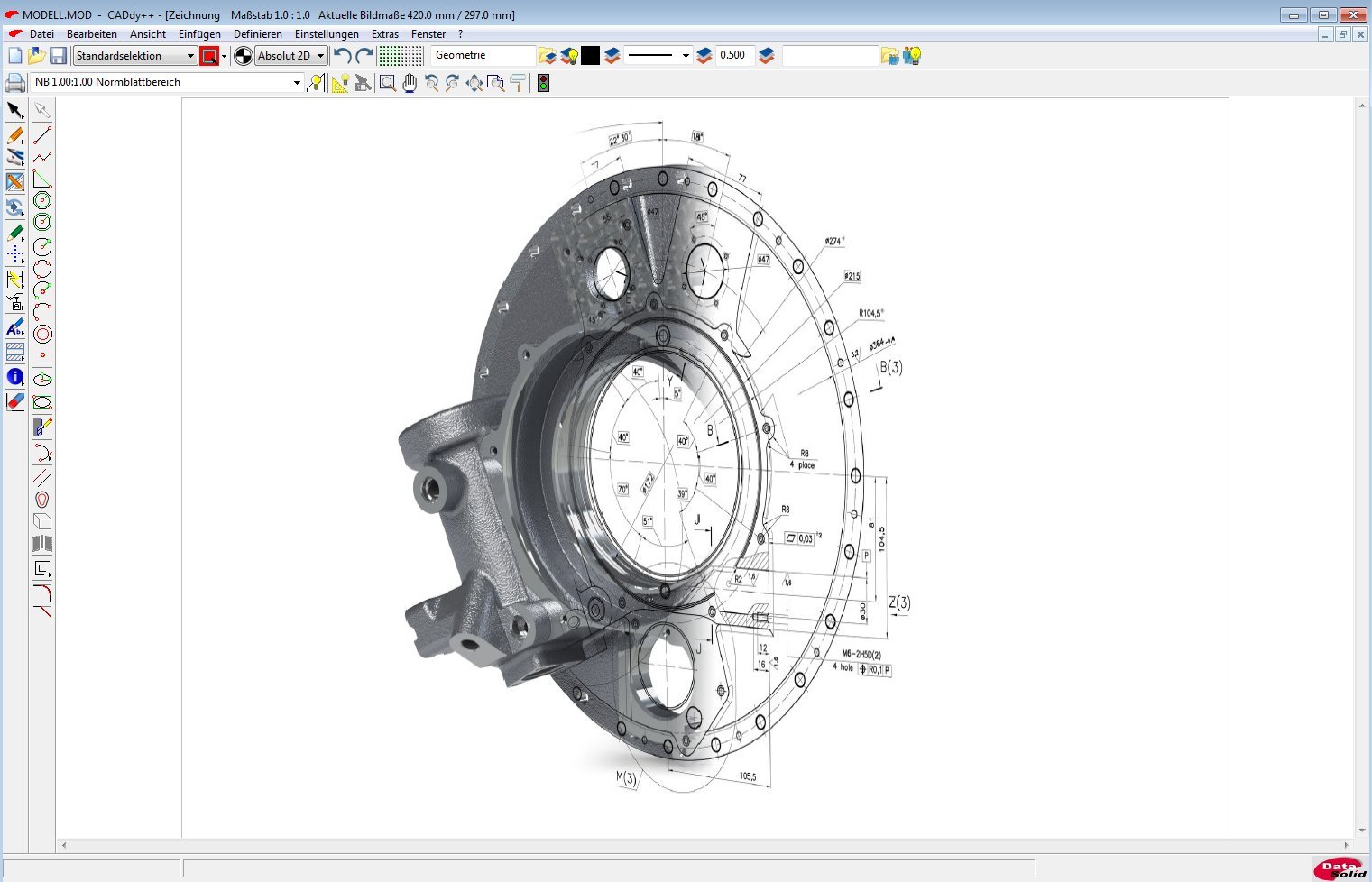 BeckerCAD 15 - 2D CAD - Software und Zeichenprogramm für Architektur, Maschinenbau, Modellbau und Elektrotechnik - 100% kompatibel mit AutoCAD für Win 10, 8.1, 7