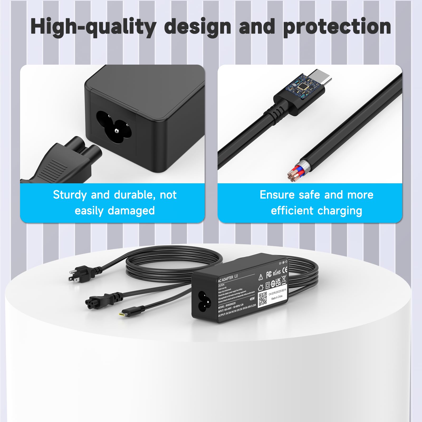 Amazon.com: 45W Universal USB-C Laptop Charger Compatible with HP