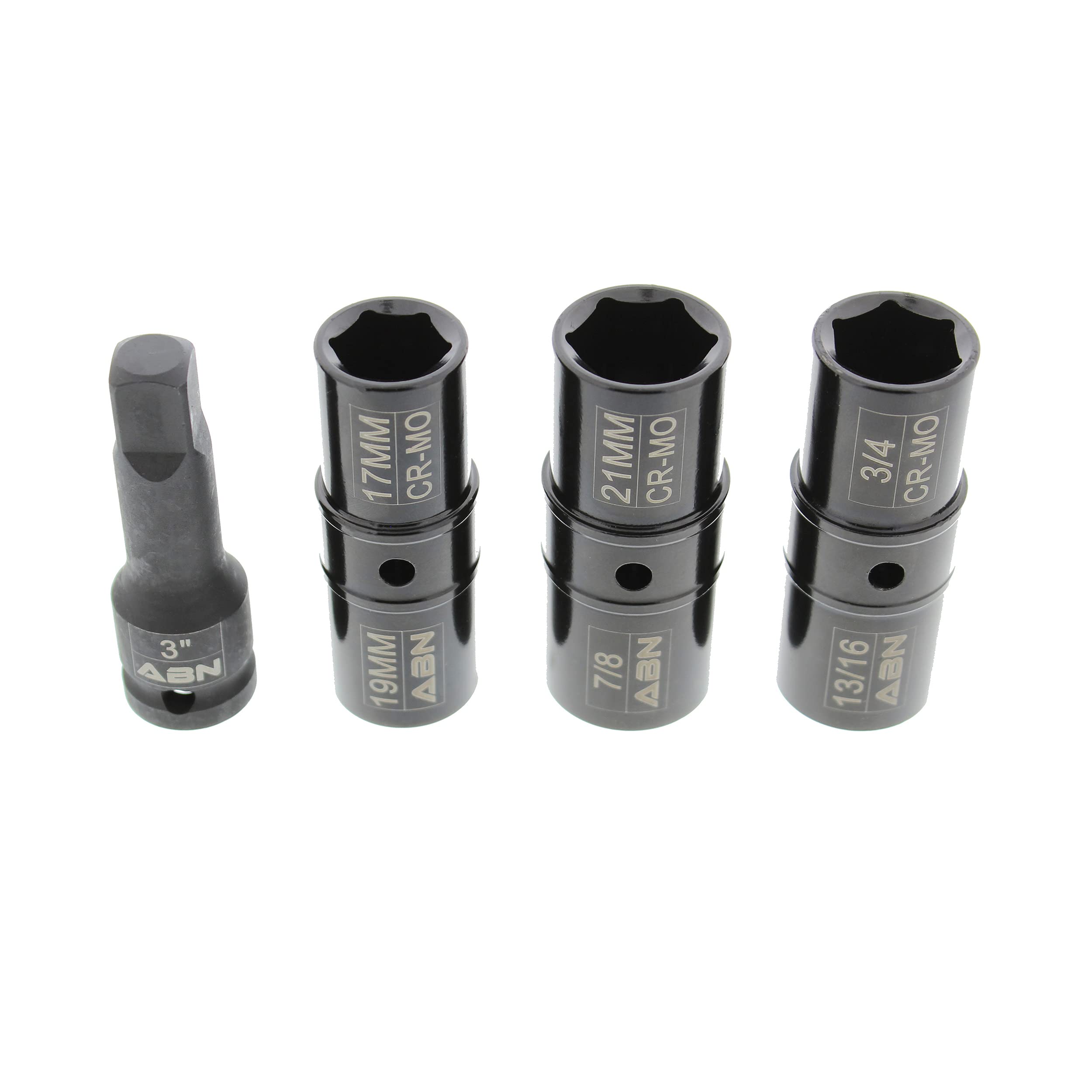 Buy ABN Double Side Socket 4Piece Impact Lug Nut Socket Set 1/2 inch