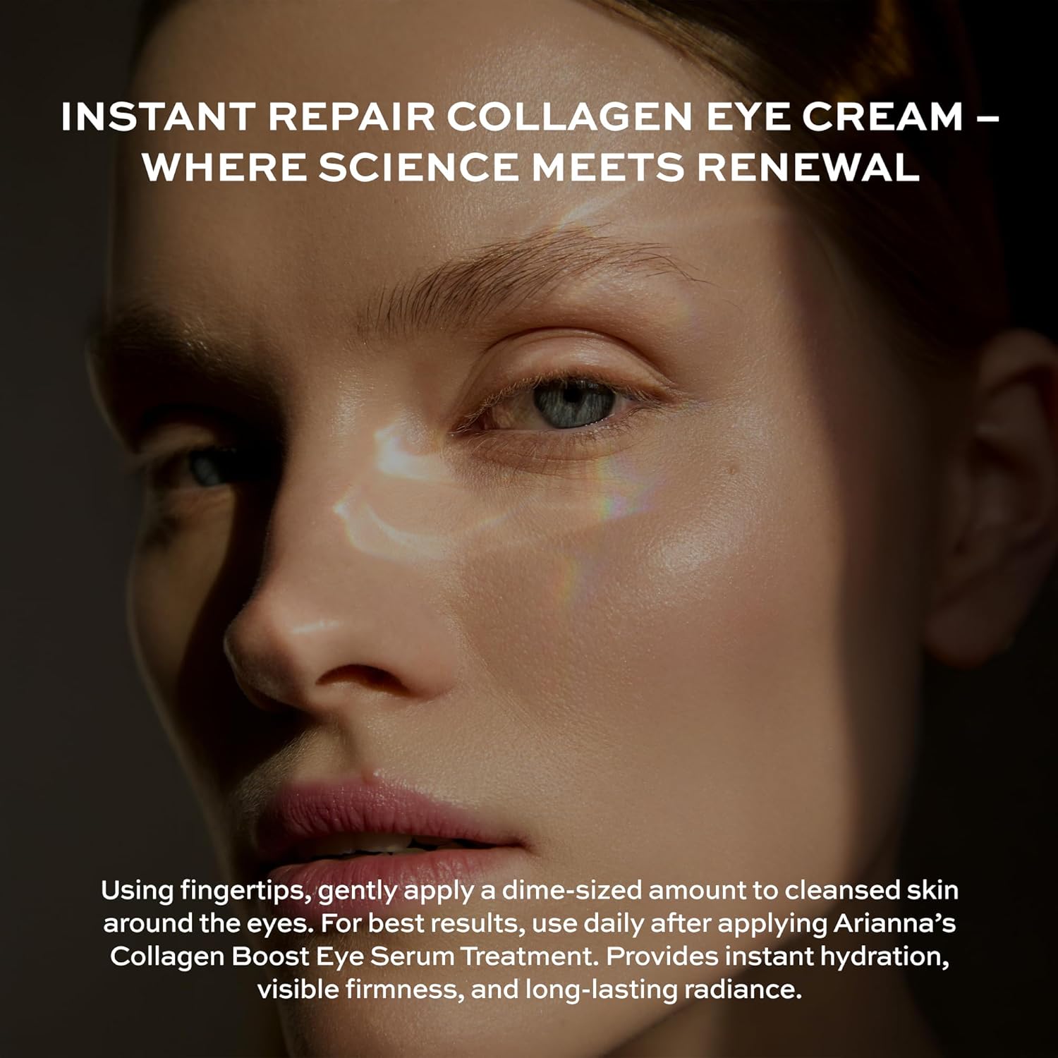 Instant Repair Collagen Eye Cream Moisturizes and Improves Eyes Fine Lines and Dark Circles Natural Serum Paraben Free
