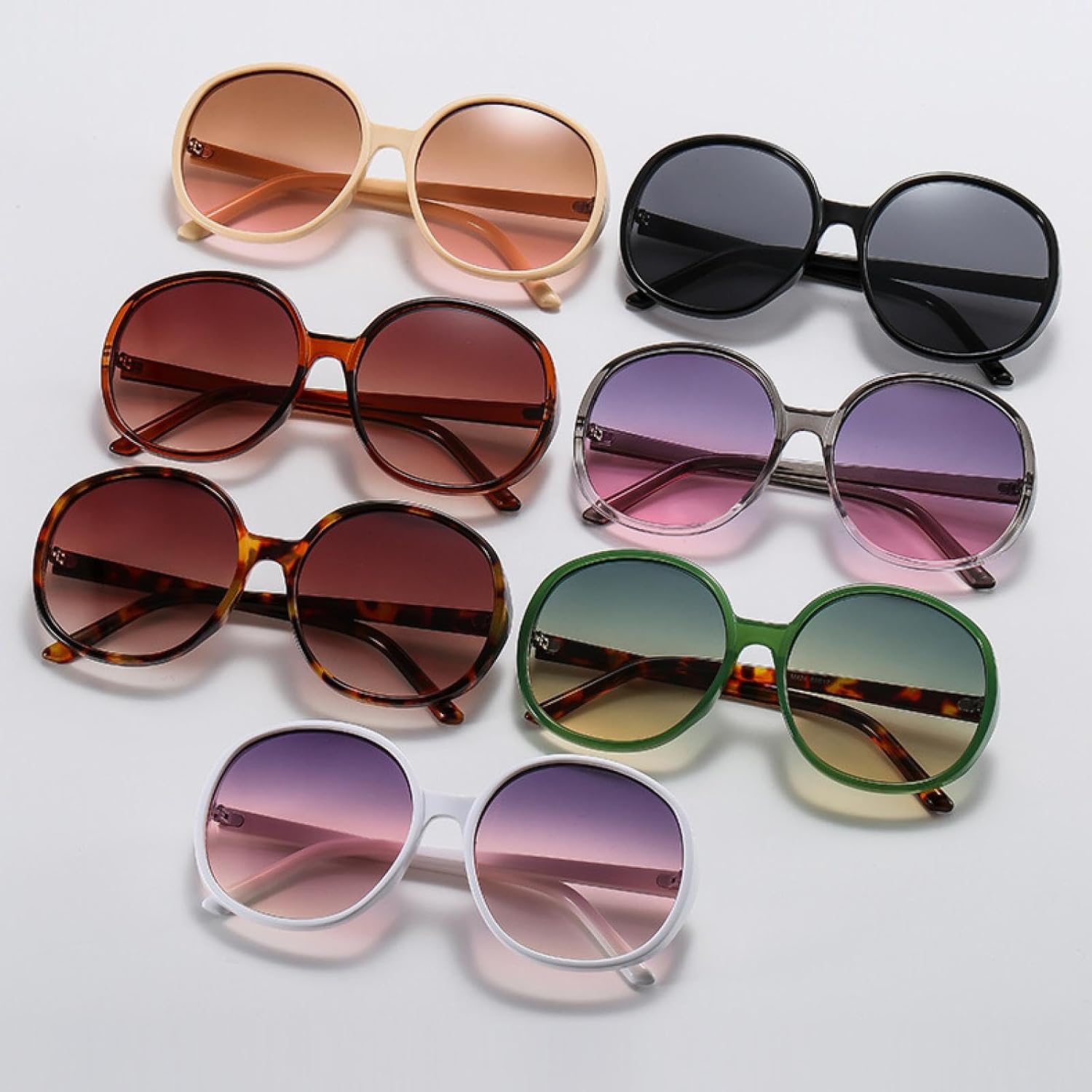 Retro Round Sunglasses Women Female Sun Glasses Uv400