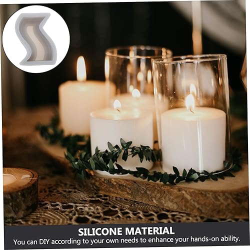 Miniatura 9 de EXCEART 3 piezas de molde de plástico para velas perfumadas DIY herramienta de fabricación de velas molde de velas para gelatinas plantilla de