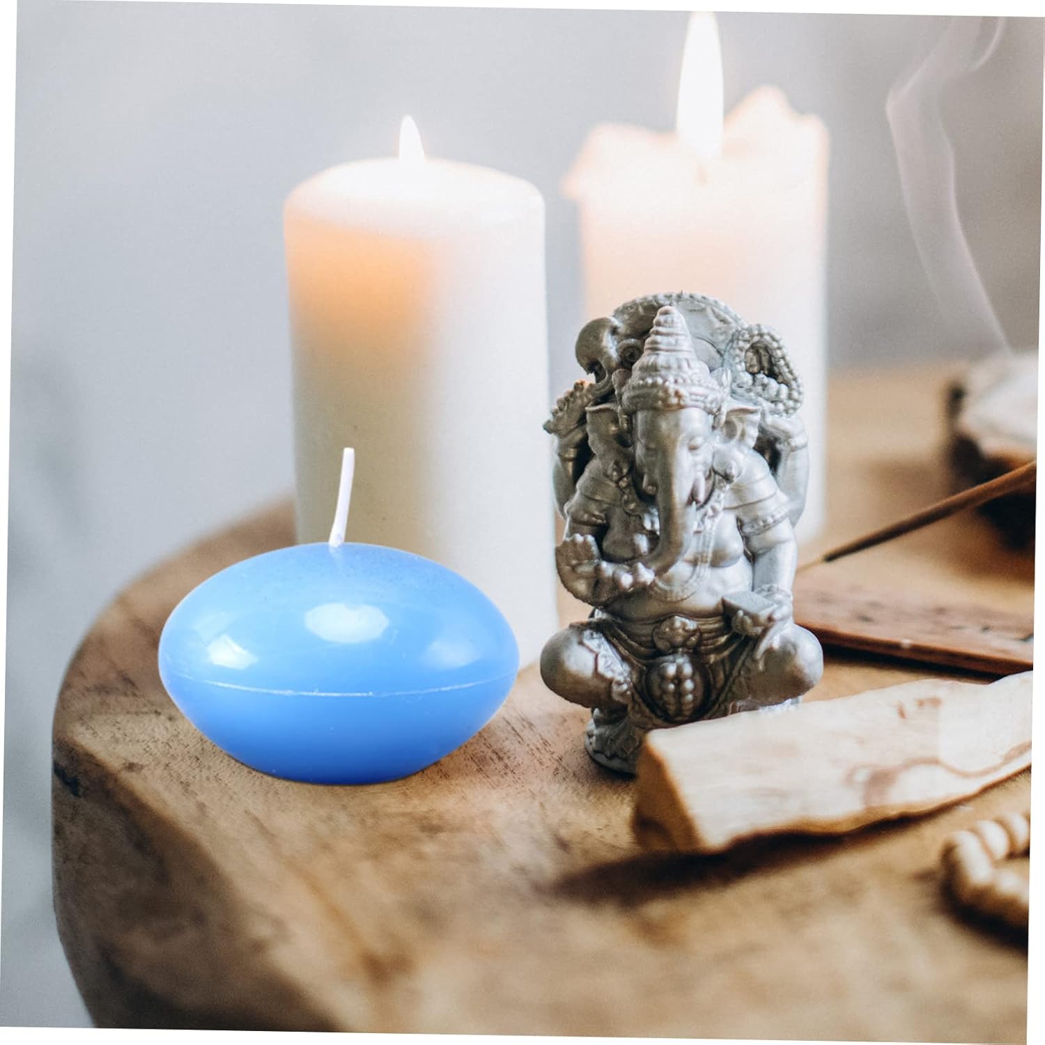 フローティングキャンドル型 3個セット &ndash; 香り付きDIYキャンドル作り用プラスチック金型 蜜蝋対応 冷却後簡単脱型