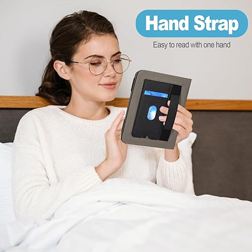 Miniatura 10 de Caweet Funda para Nook GlowLight 4 Plus de 7.8 pulgadas versión 2023, funda protectora plegable de piel sintética premium con ranura para tarjetas y